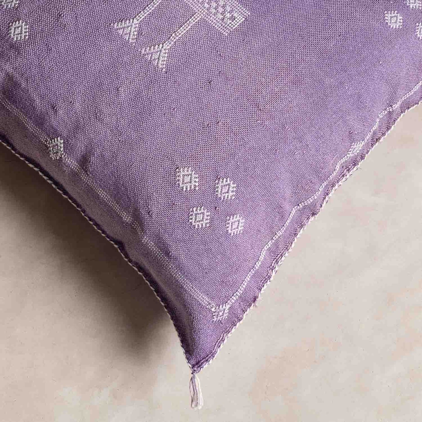 Purple Cactus Silk Pillow Cover