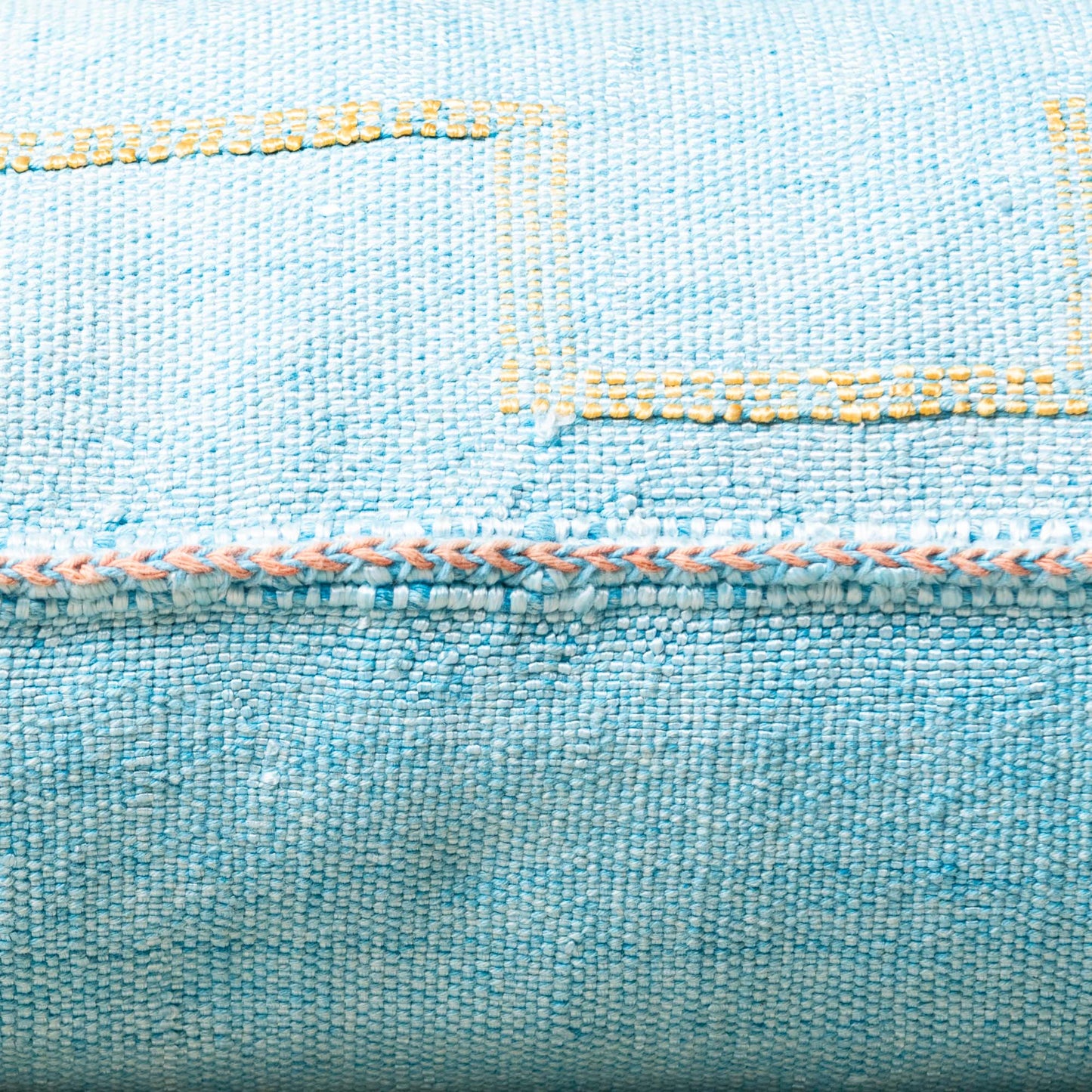 Blue Cactus Silk Pillow Cover