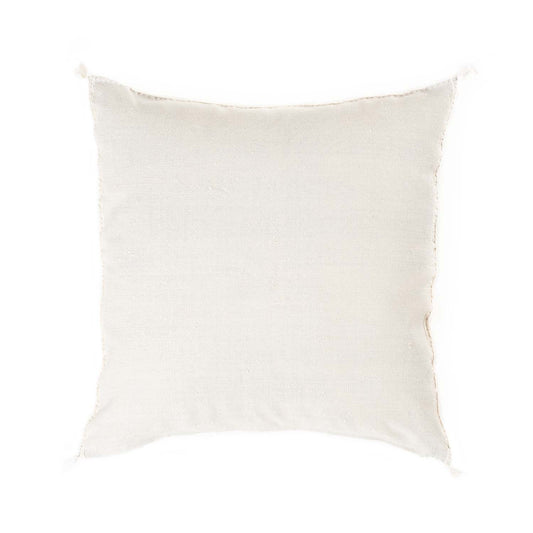 White Cactus Silk Pillow Cover