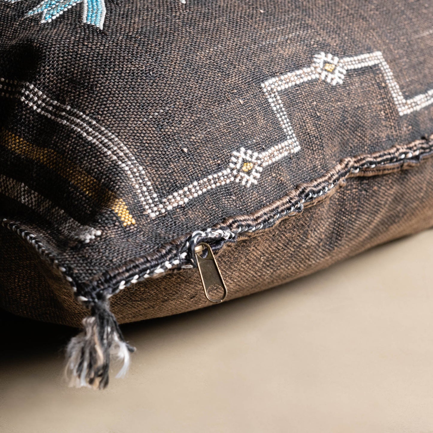 Brown Cactus Silk Pillow Cover