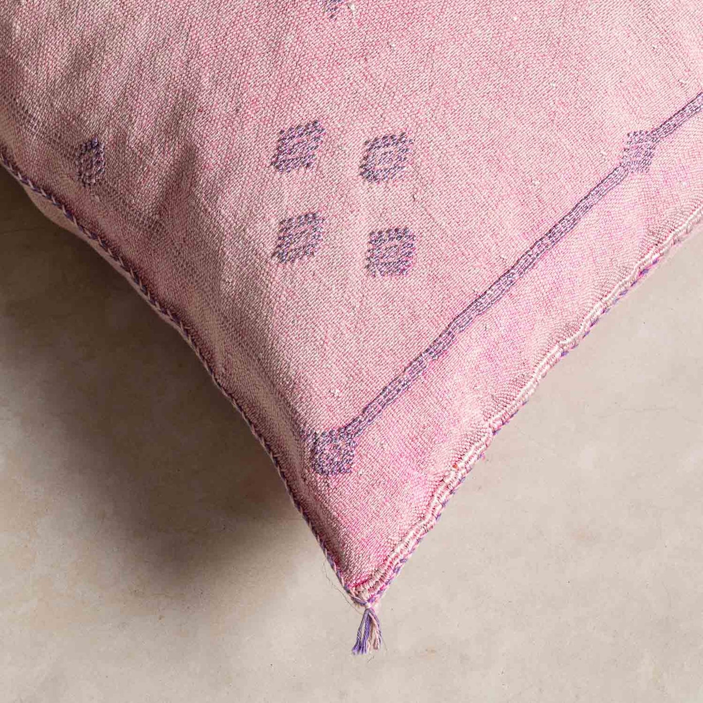 Pink Cactus Silk Pillow Cover