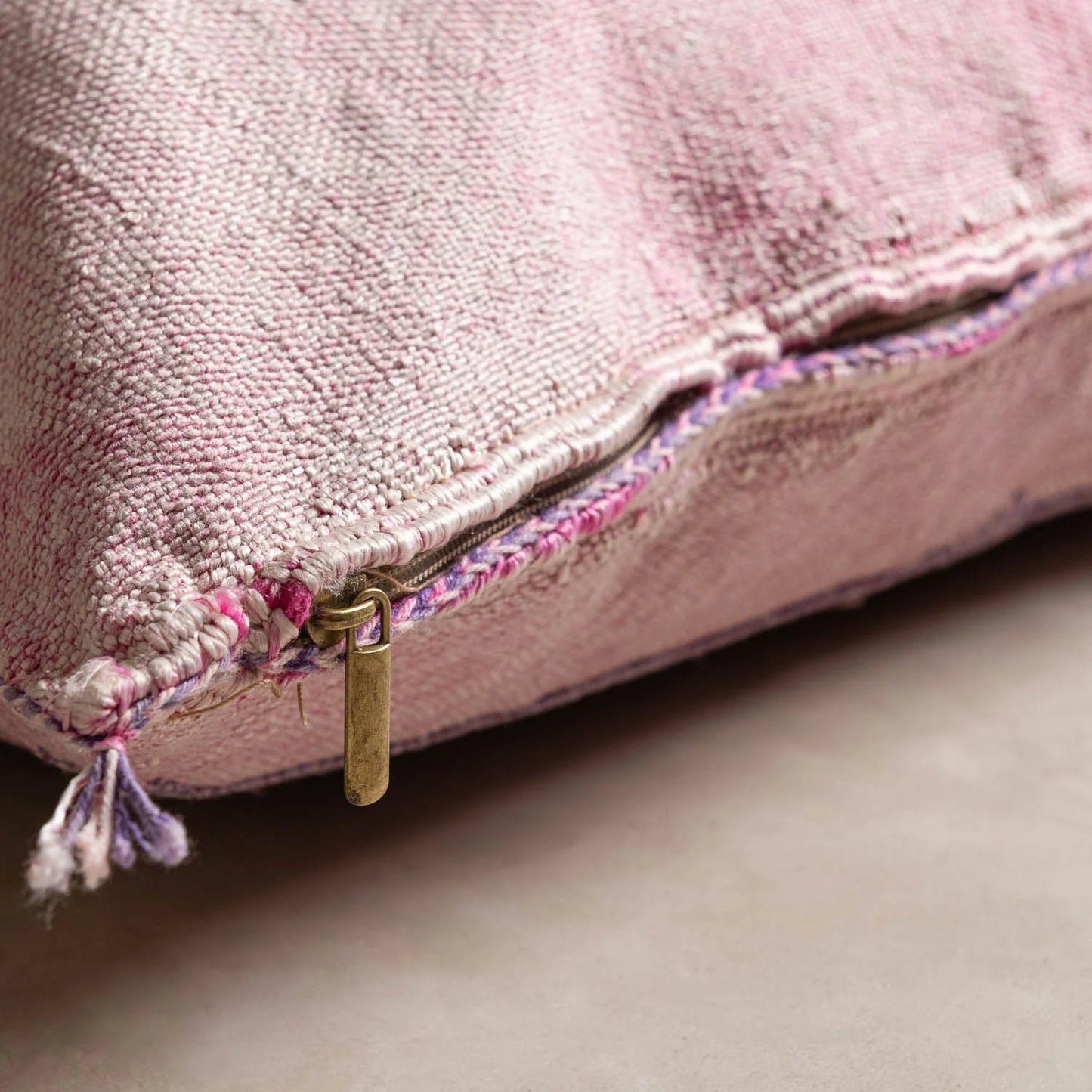 Pink Cactus Silk Pillow Cover