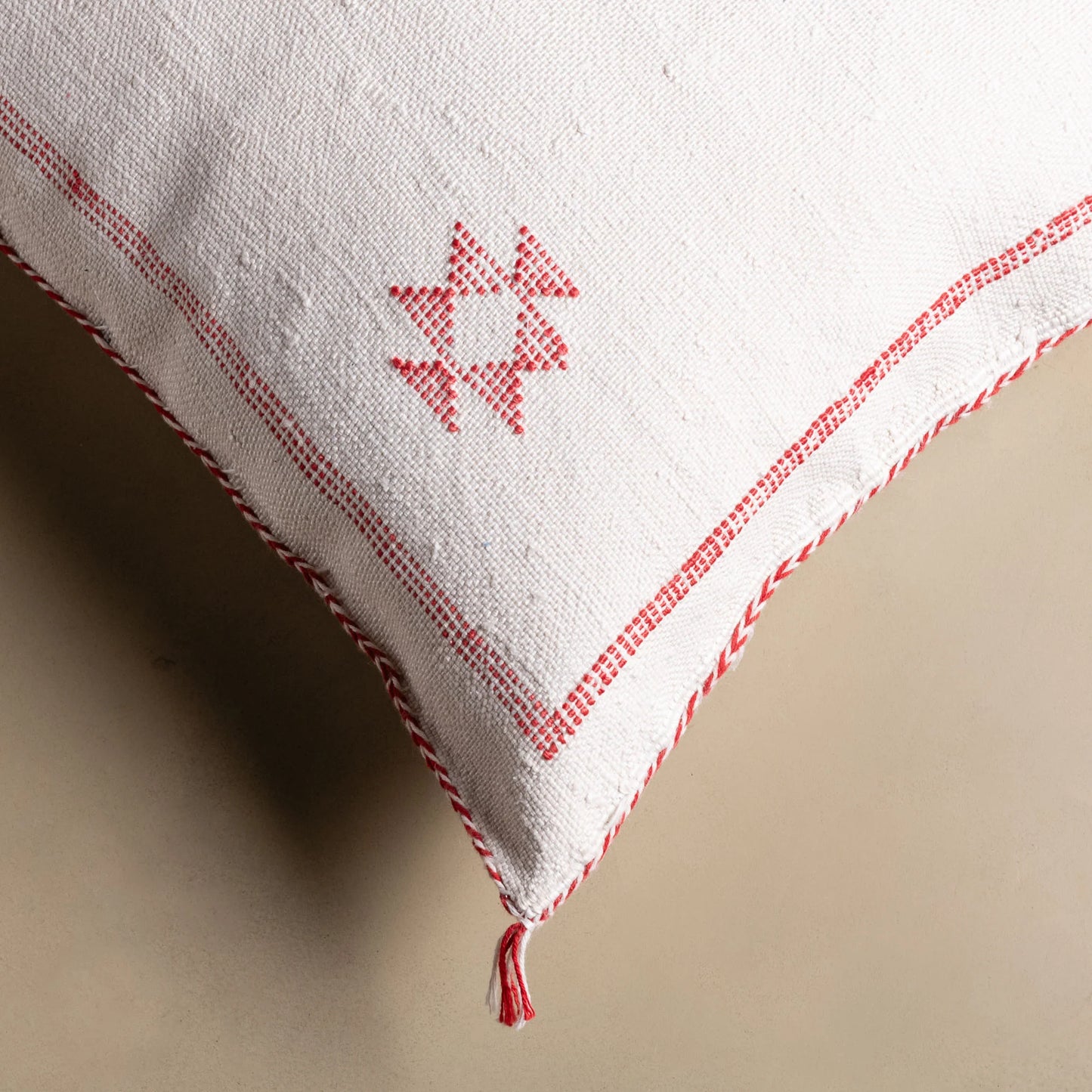 White Cactus Silk Pillow Cover