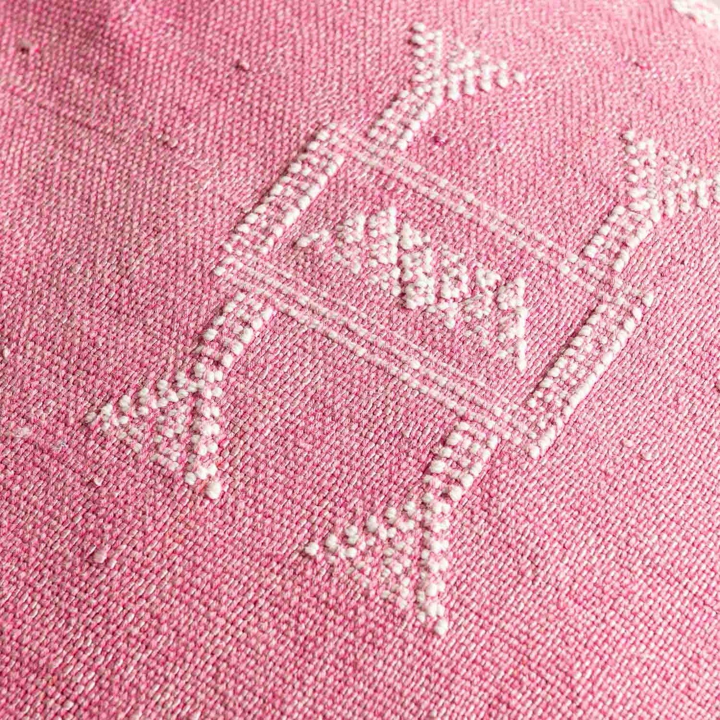 Pink Cactus Silk Pillow Cover