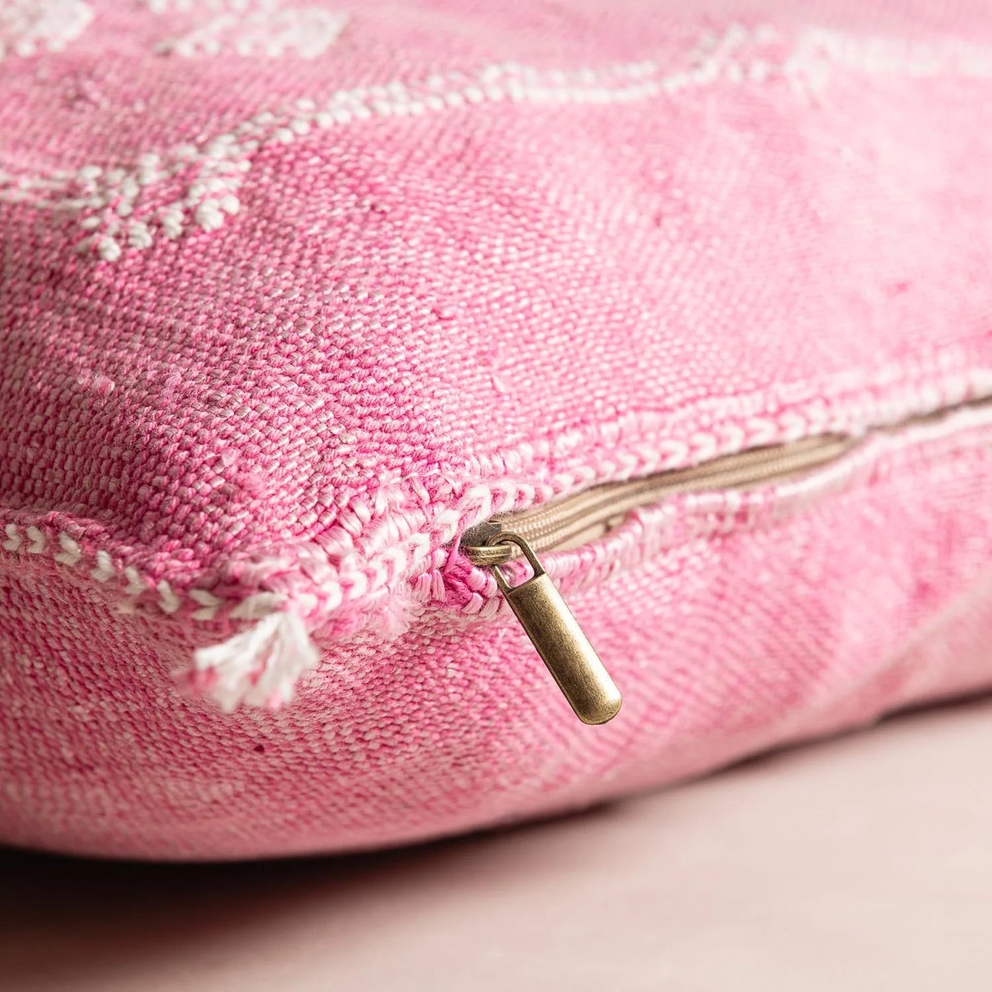 Pink Cactus Silk Pillow Cover