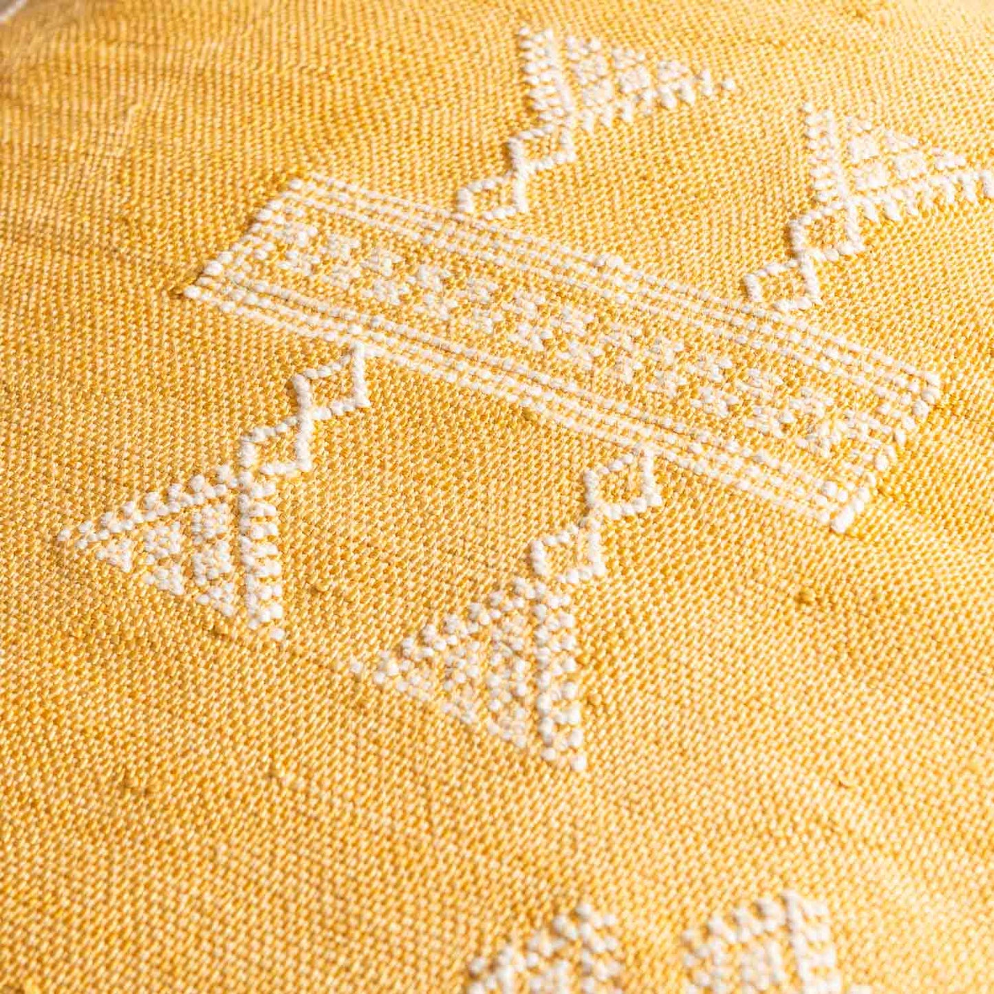 Yellow Cactus Silk Pillow Cover