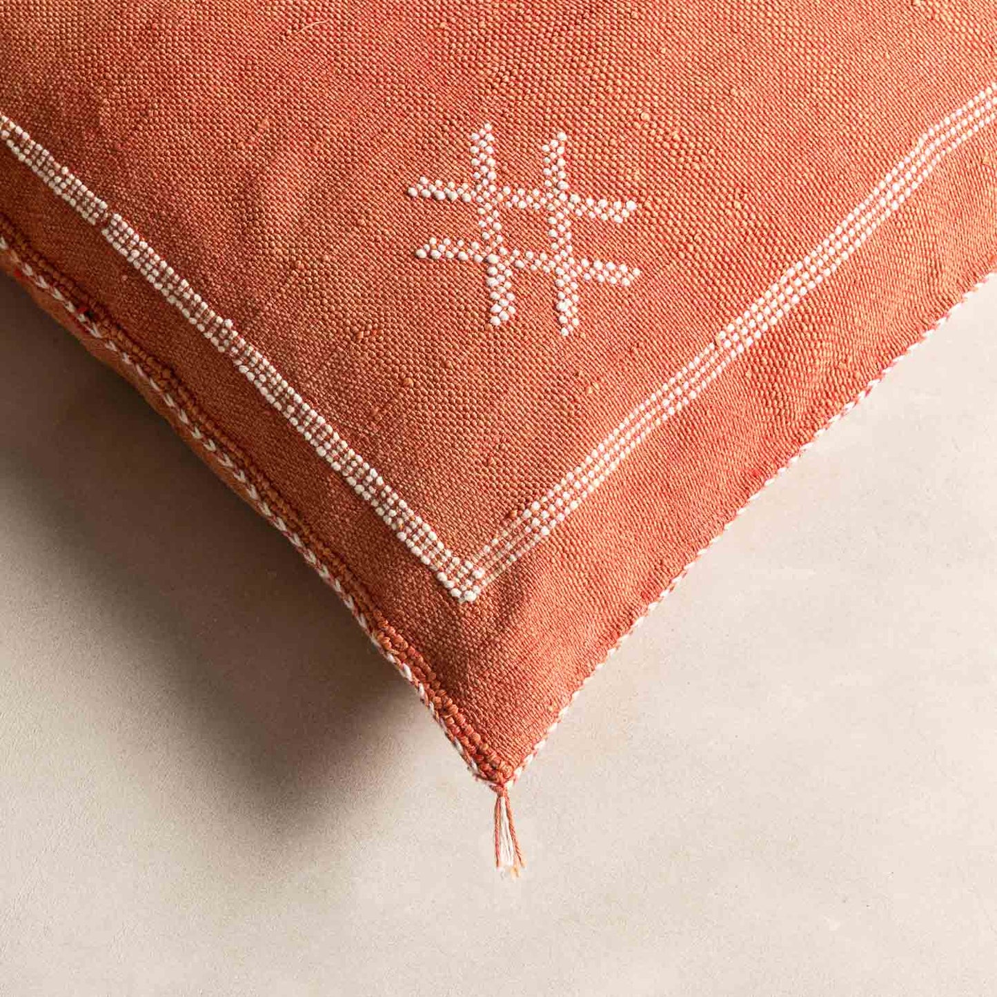 Red Cactus Silk Pillow Cover