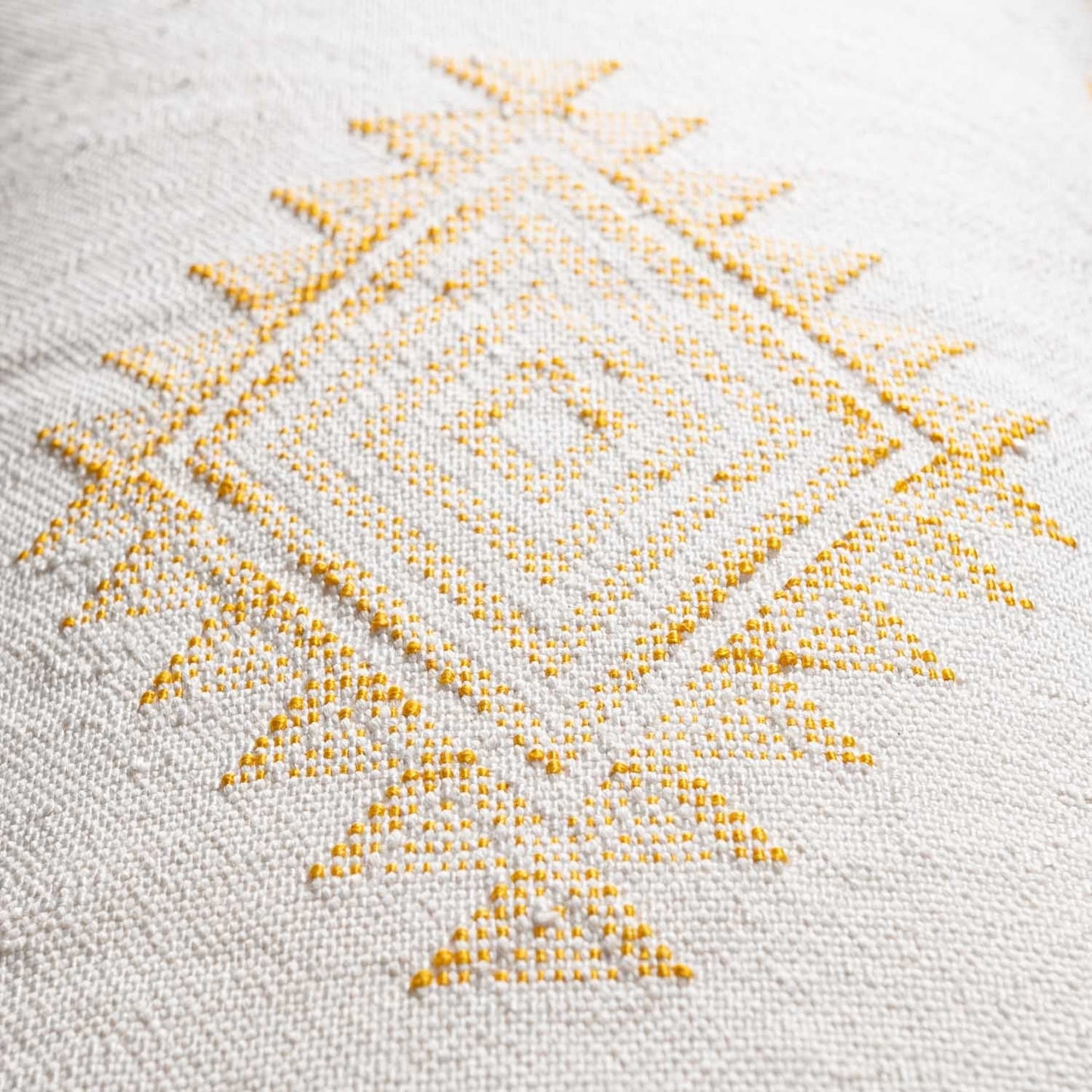 White Cactus Silk Pillow Cover